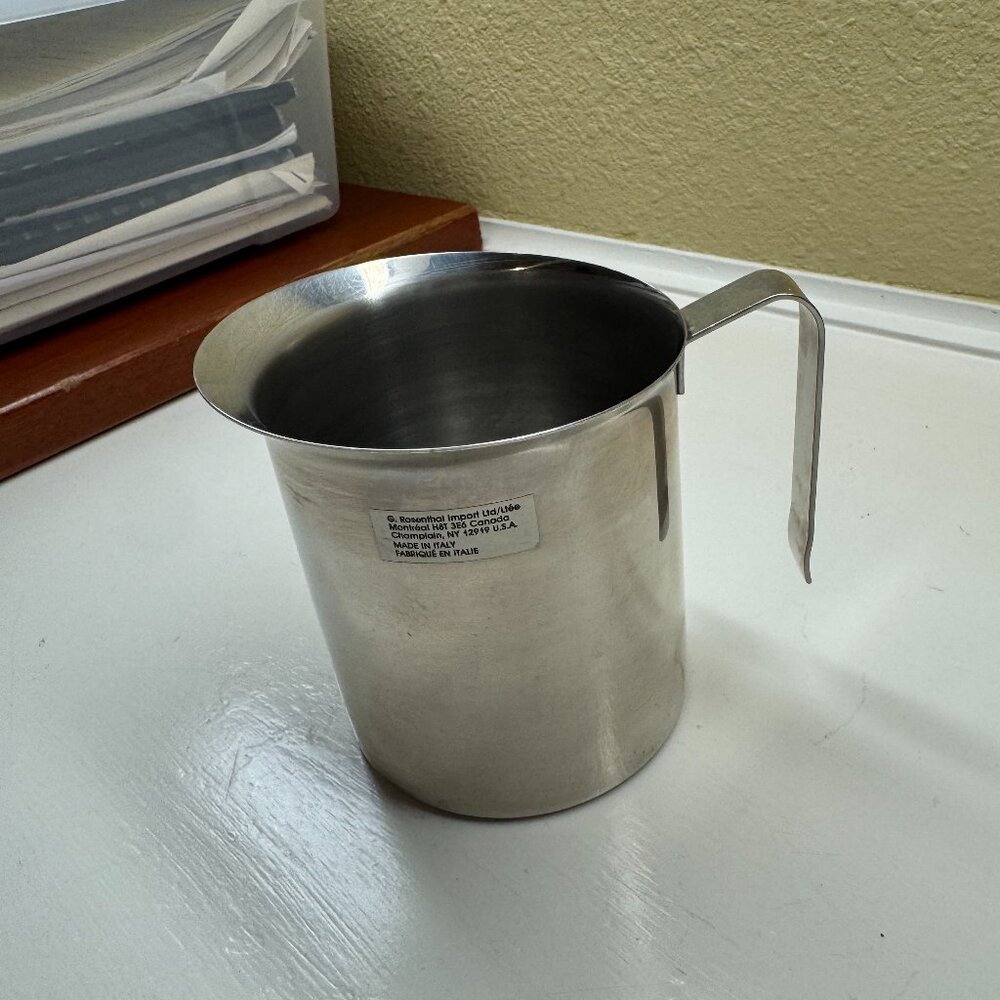 Rosenthal Italian Stainless Steel 20 oz Milk Frothing Pitcher